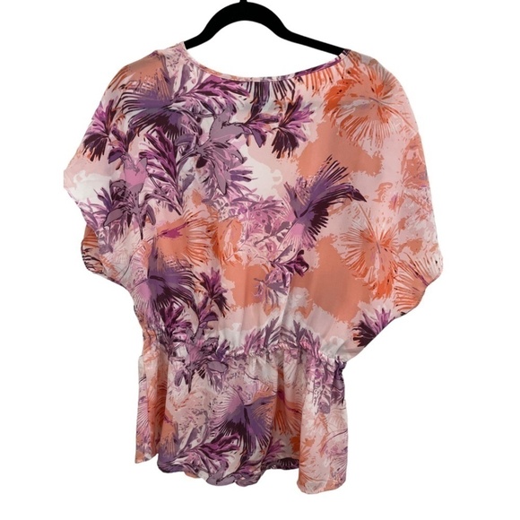 Calvin Klein Jeans V- Neck Short Sleeve Elastic Waist Size Medium - Picture 4 of 4